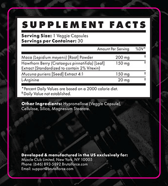 BrutalForce IbutaLean Ingredients